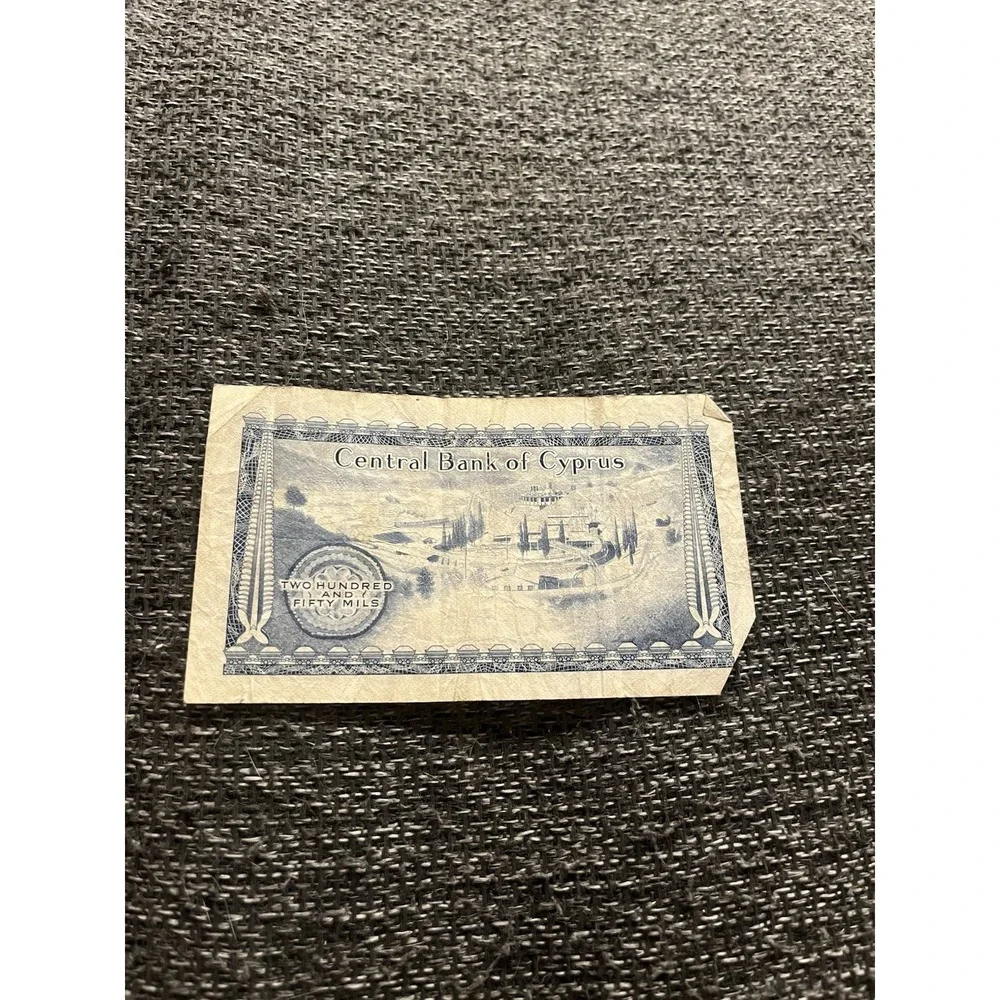 Cyprus banknote P.41e-9693 250 Mils 1.5.78